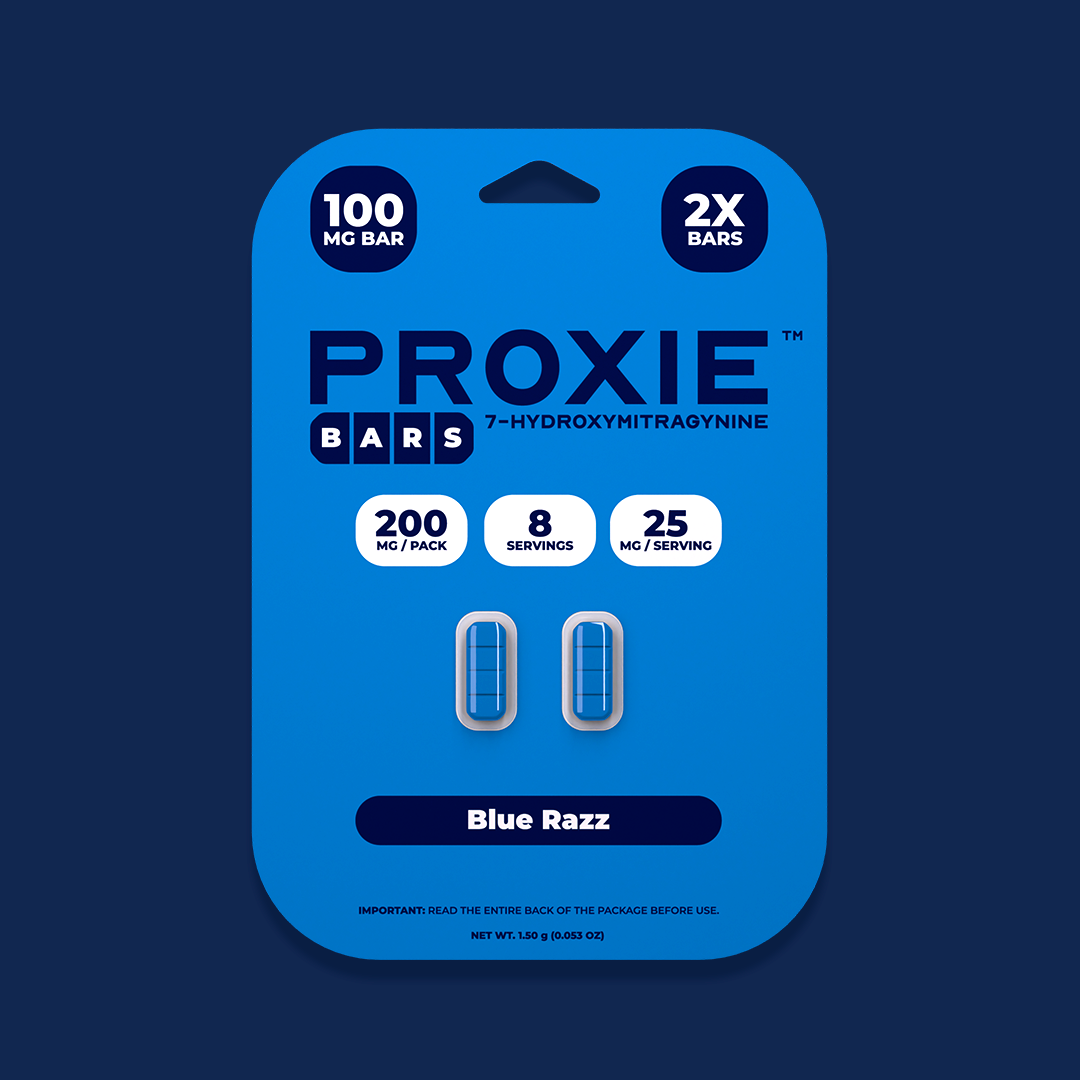 2ct 100mg Proxie BARS 7-HYDROXYMITRAGYNINE | Green Apple