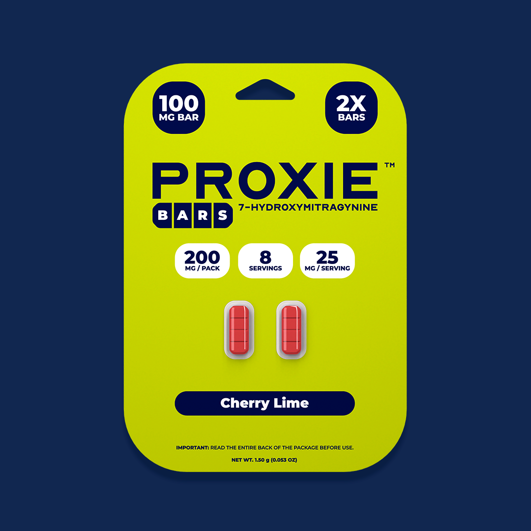 2ct 100mg Proxie BARS 7-HYDROXYMITRAGYNINE | Green Apple