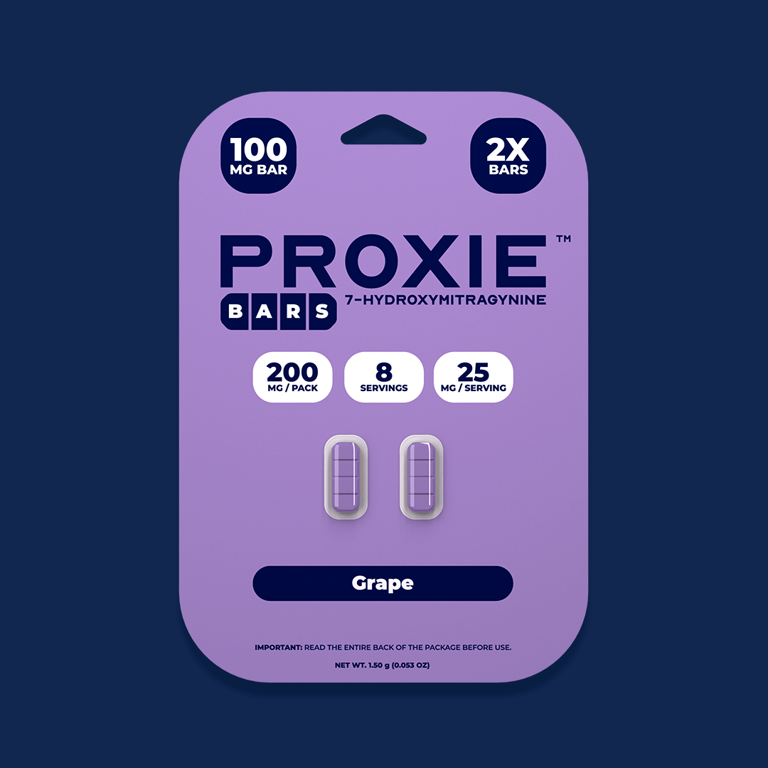 2ct 100mg Proxie BARS 7-HYDROXYMITRAGYNINE | Green Apple